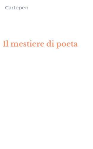 Il mestiere di poeta