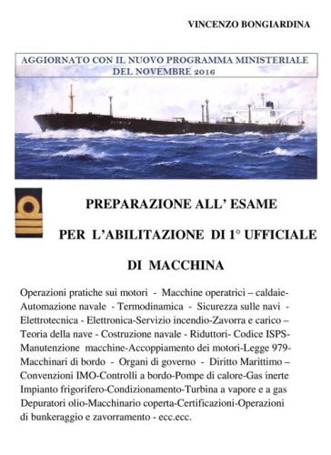 Preparazione all'esame di primo ufficiale di macchina