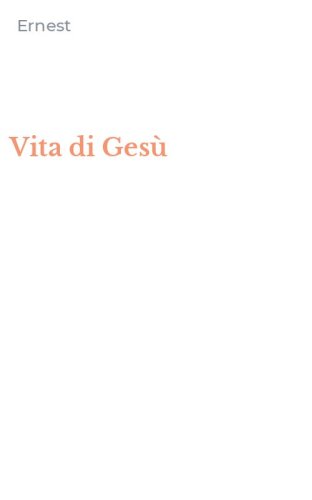 Vita di Ges&ugrave;