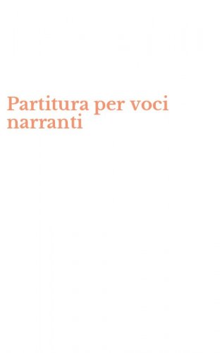 Partitura per voci narranti
