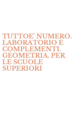 TUTTOE' NUMERO. LABORATORIO E COMPLEMENTI. GEOMETRIA. PER LE SCUOLE SUPERIORI