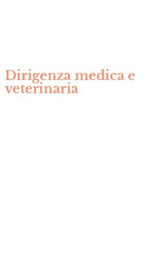 Dirigenza medica e veterinaria