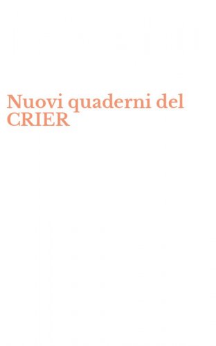 Nuovi quaderni del CRIER