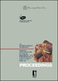 Models and analysis of vocal emissions for biomedical applications 7thinternational workshop. 2011
