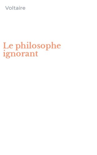 Le philosophe ignorant
