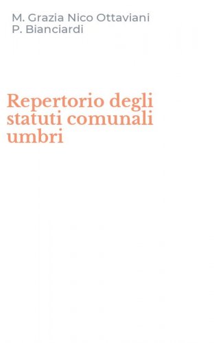 Repertorio degli statuti comunali umbri