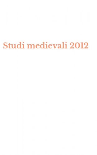 Studi medievali 2012