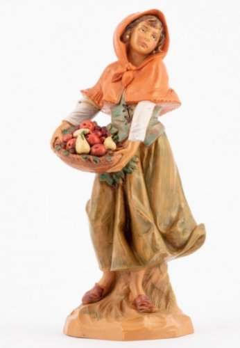 DONNA CON FRUTTA CM 19 TL