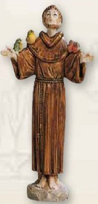 STATUA SAN FRANCESCO D'ASSISI - Altezza 11 cm