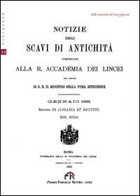 Notizie degli scavi di antichit&agrave;