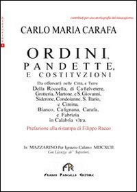 Ordini, pandette e costizuzioni