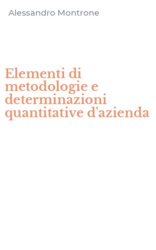 Elementi di metodologie e determinazioni quantitative d'azienda