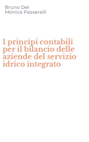 I principi contabili per il bilancio delle aziende del servizio idrico integrato