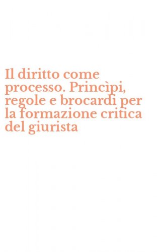 Il diritto come processo. Princ&igrave;pi, regole e brocardi per la formazione critica del giurista