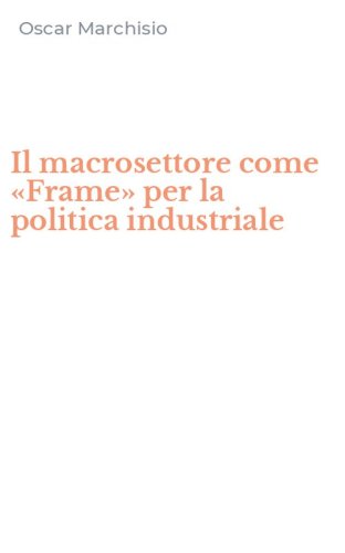 Il macrosettore come &laquo;Frame&raquo; per la politica industriale