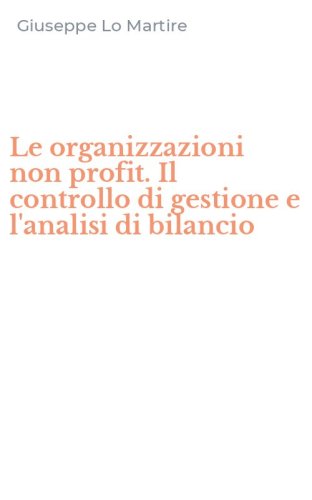 Le organizzazioni non profit. Il controllo di gestione e l'analisi di bilancio