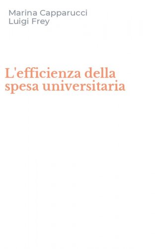 L'efficienza della spesa universitaria