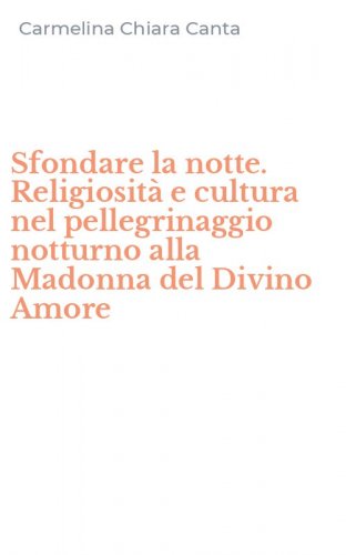 Sfondare la notte. Religiosit&agrave; e cultura nel pellegrinaggio notturno alla Madonna del Divino Amore