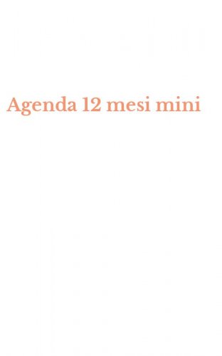 Agenda 12 mesi mini