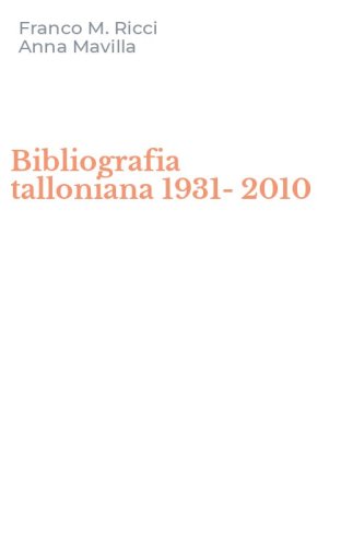 Bibliografia talloniana 1931-2010