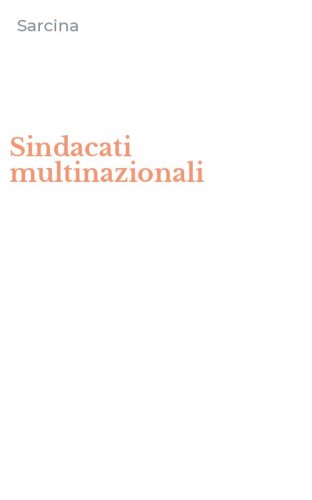 Sindacati multinazionali