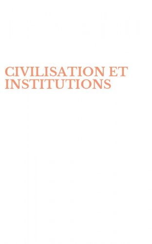 CIVILISATION ET INSTITUTIONS