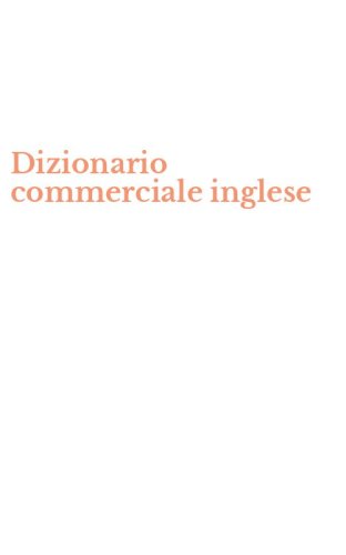 Dizionario commerciale inglese