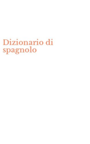 Dizionario di spagnolo