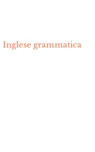 Inglese grammatica