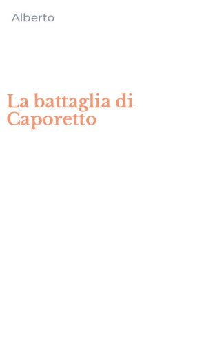 La battaglia di Caporetto