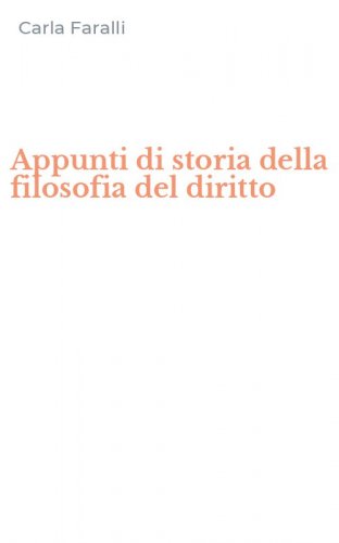 Appunti di storia della filosofia del diritto
