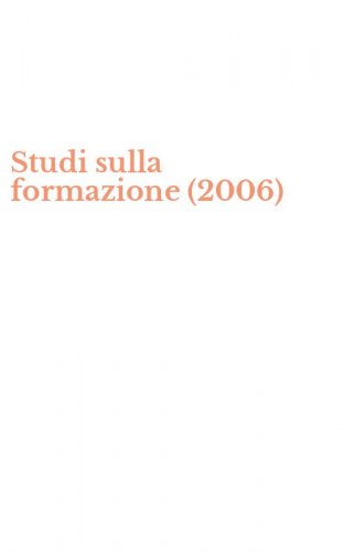 Studi sulla formazione (2006)