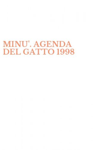 MINU'. AGENDA DEL GATTO 1998