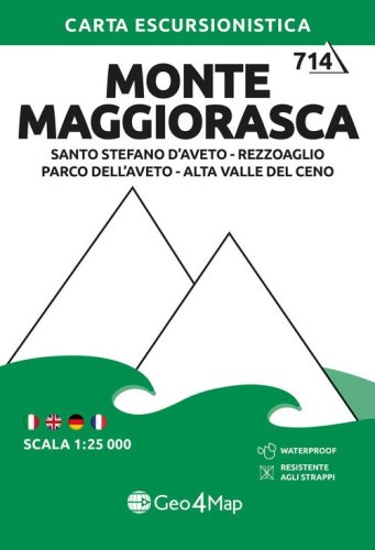 714 Monte Maggiorasca. Santo Stefano D'aveto-Rezzoaglio-Parco Dell'aveto-Alta Valle del Ceno. Carta escursionistica 1:25.000