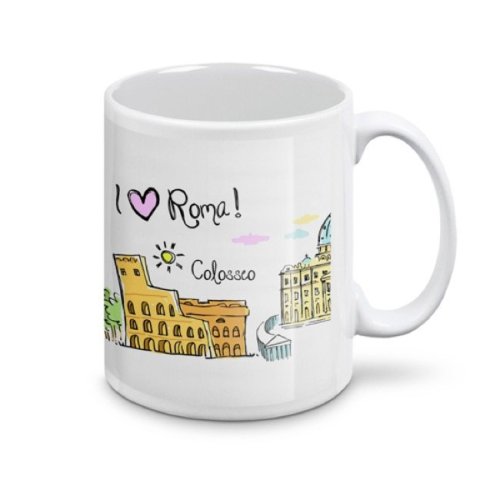TAZZA I LOVE ROMA S.PIETRO/COLOSSEO