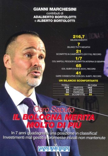 Caro Saputo, il Bologna merita molto di pi&ugrave;