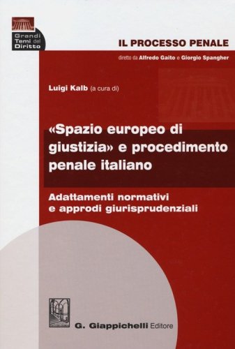 Il processo penale. &laquo;Spazio europeo di giustizia&raquo; e procedimento penale italiano. Adattamenti normativi e approdi giurisprudenziali
