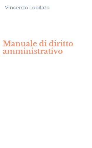 Manuale di diritto amministrativo