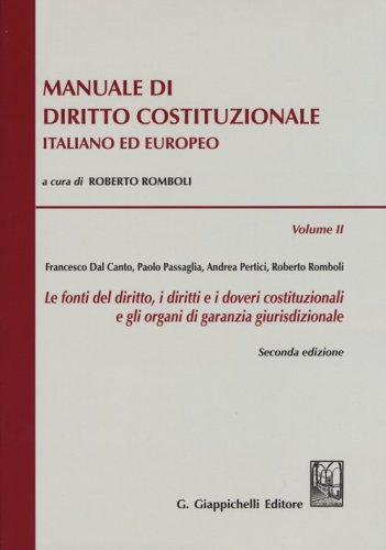 Manuale di diritto costituzionale italiano ed europeo