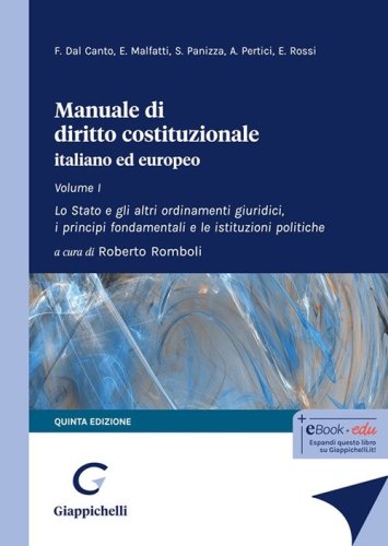 Manuale di diritto costituzionale italiano ed europeo