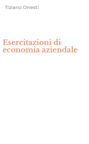 Esercitazioni di economia aziendale