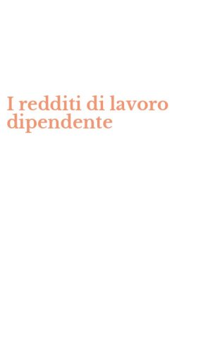 I redditi di lavoro dipendente