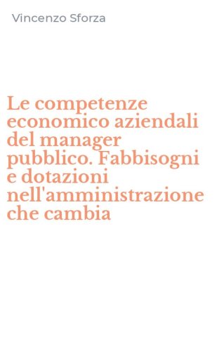 Le competenze economico aziendali del manager pubblico. Fabbisogni e dotazioni nell'amministrazione che cambia