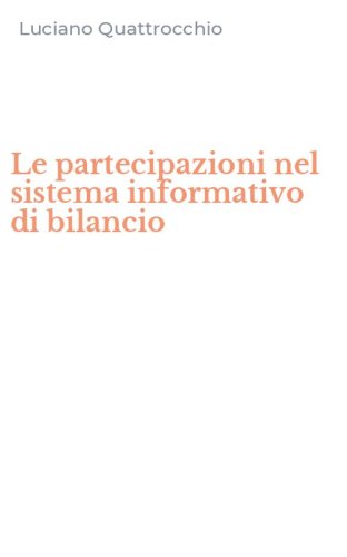Le partecipazioni nel sistema informativo di bilancio