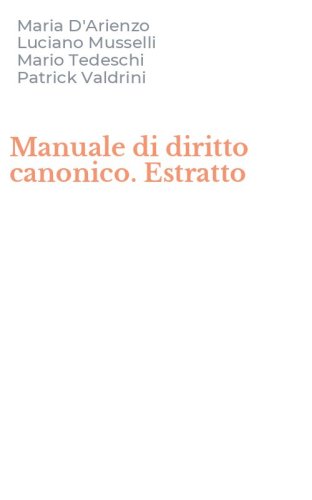 Manuale di diritto canonico. Estratto