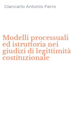 Modelli processuali ed istruttoria nei giudizi di legittimit&agrave; costituzionale