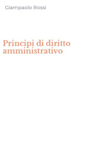 Principi di diritto amministrativo