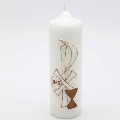 CANDELA CALICE + IHS PRIMA COMUNIONE