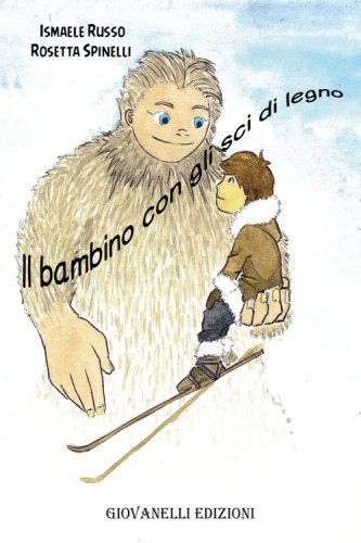 Il bambino con gli sci di legno