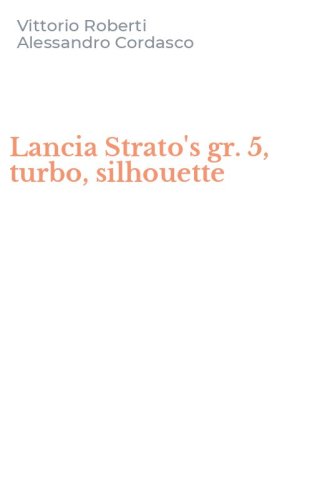 Lancia Strato's gr. 5, turbo, silhouette